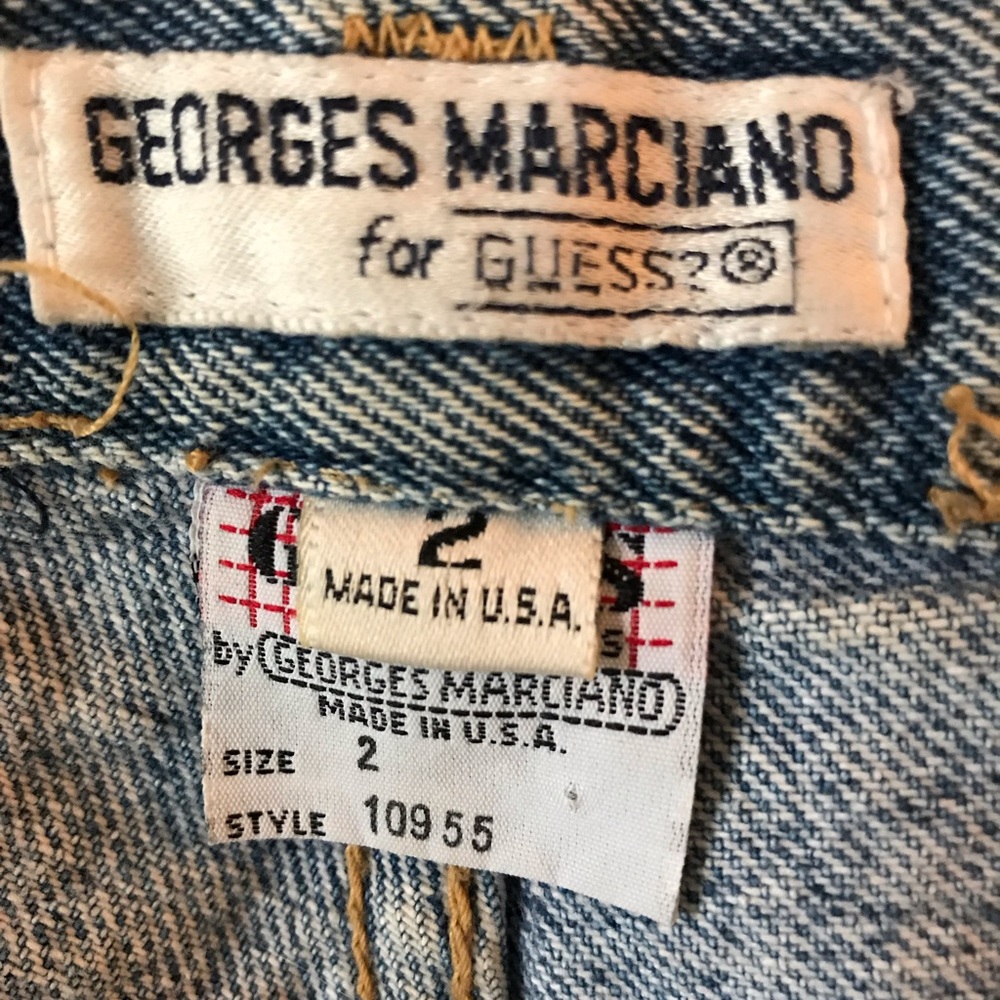 Vintage GUESS❓By Georges Marciano Mini Skirt - Picture 3 of 5